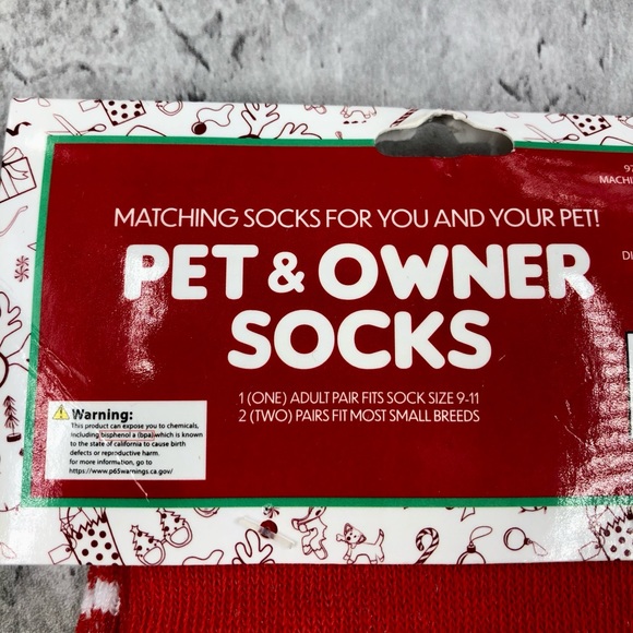 Pet 🐶 and Owner Christmas Socks | NWT | Adult size 9-11 | Dog size Small Breeds - Picture 12 of 14